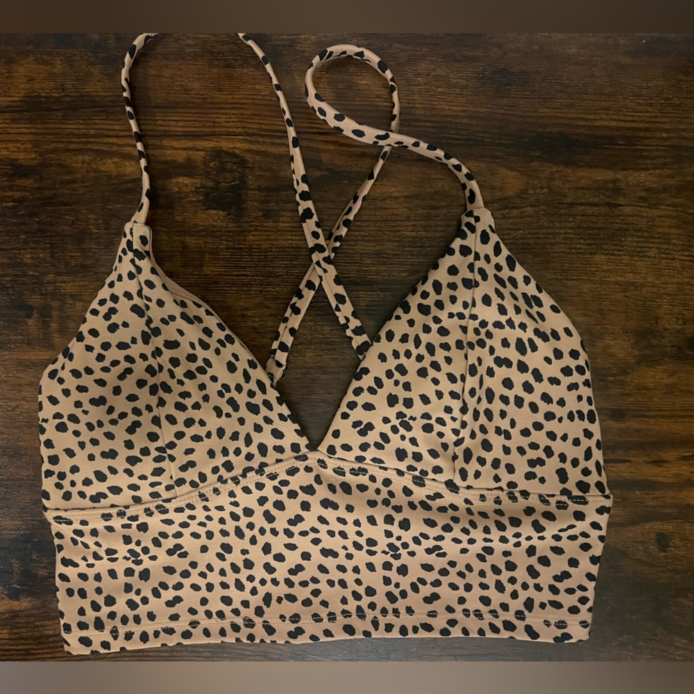 Animal print cropped Camisole